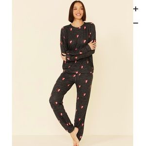 P.J. Salvage Sealed with a Kiss Knit Lounge Set